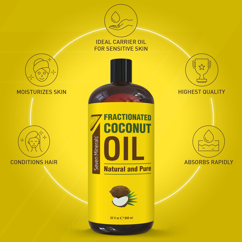Pure Fractionated Coconut Oil (Shipping Within USA only)