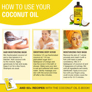 Pure Fractionated Coconut Oil (Shipping Within USA only)