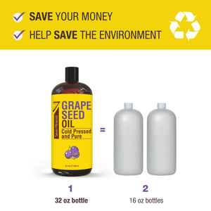environmentally friendly grapeseed oil bottle