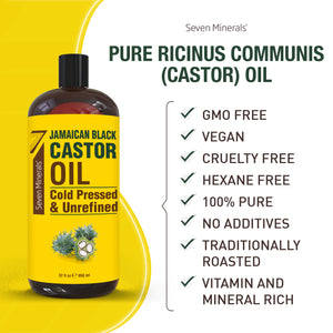 Organic Jamaican Black Castor Oil (Shipping Within USA only)