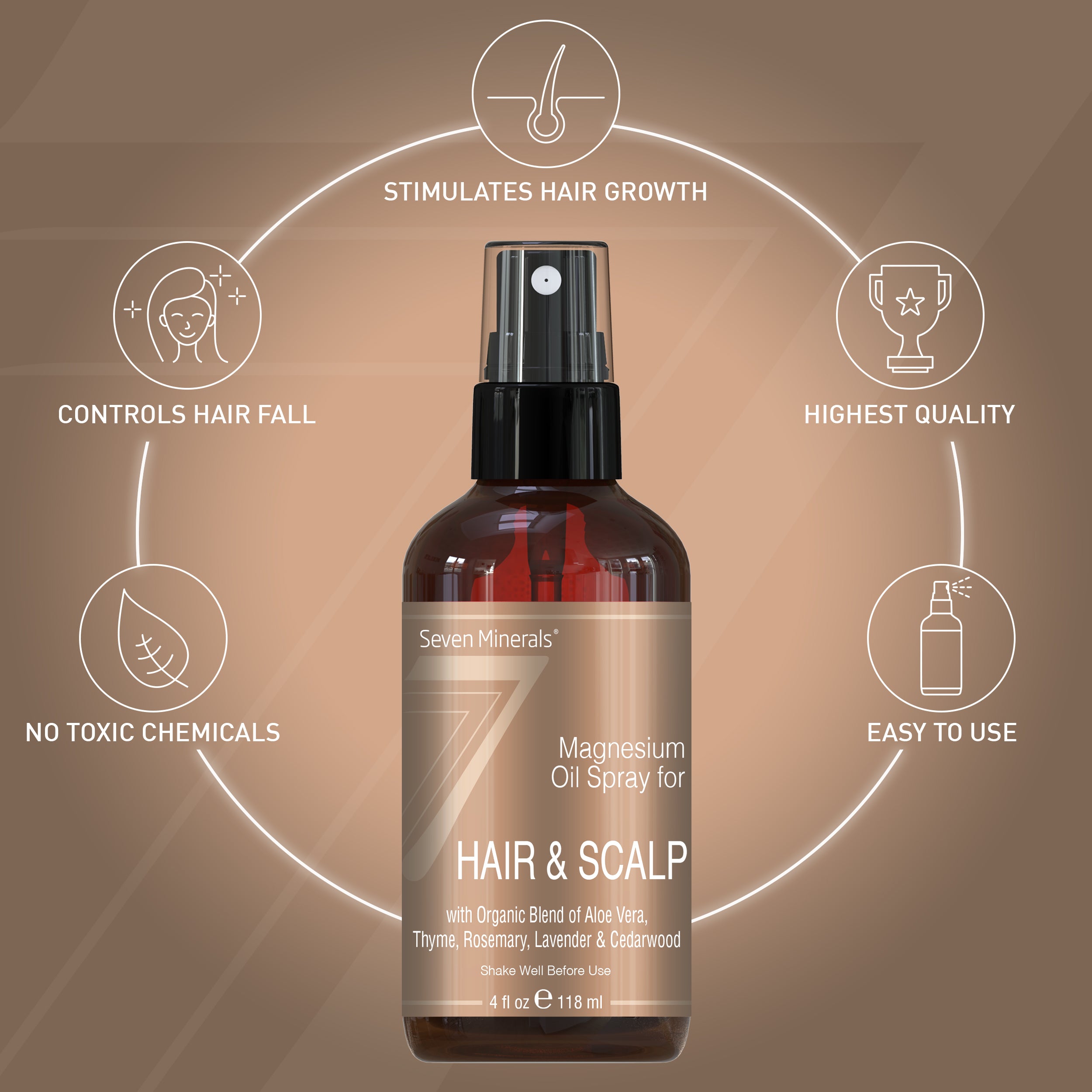 Anti-Hair Loss Magnesium Spray, 4 Oz EAN: 5060339717852