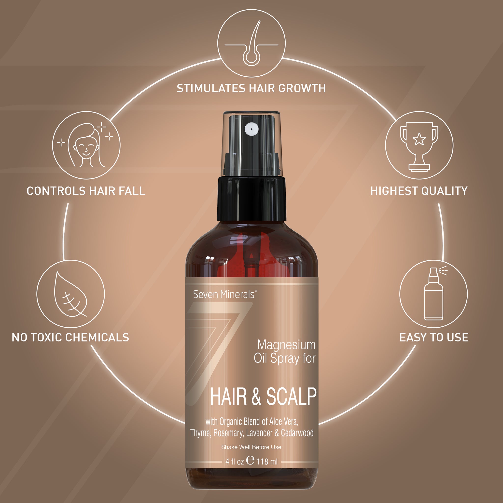 Anti-Hair Loss Magnesium Spray, 4 Oz EAN: 5060339717852