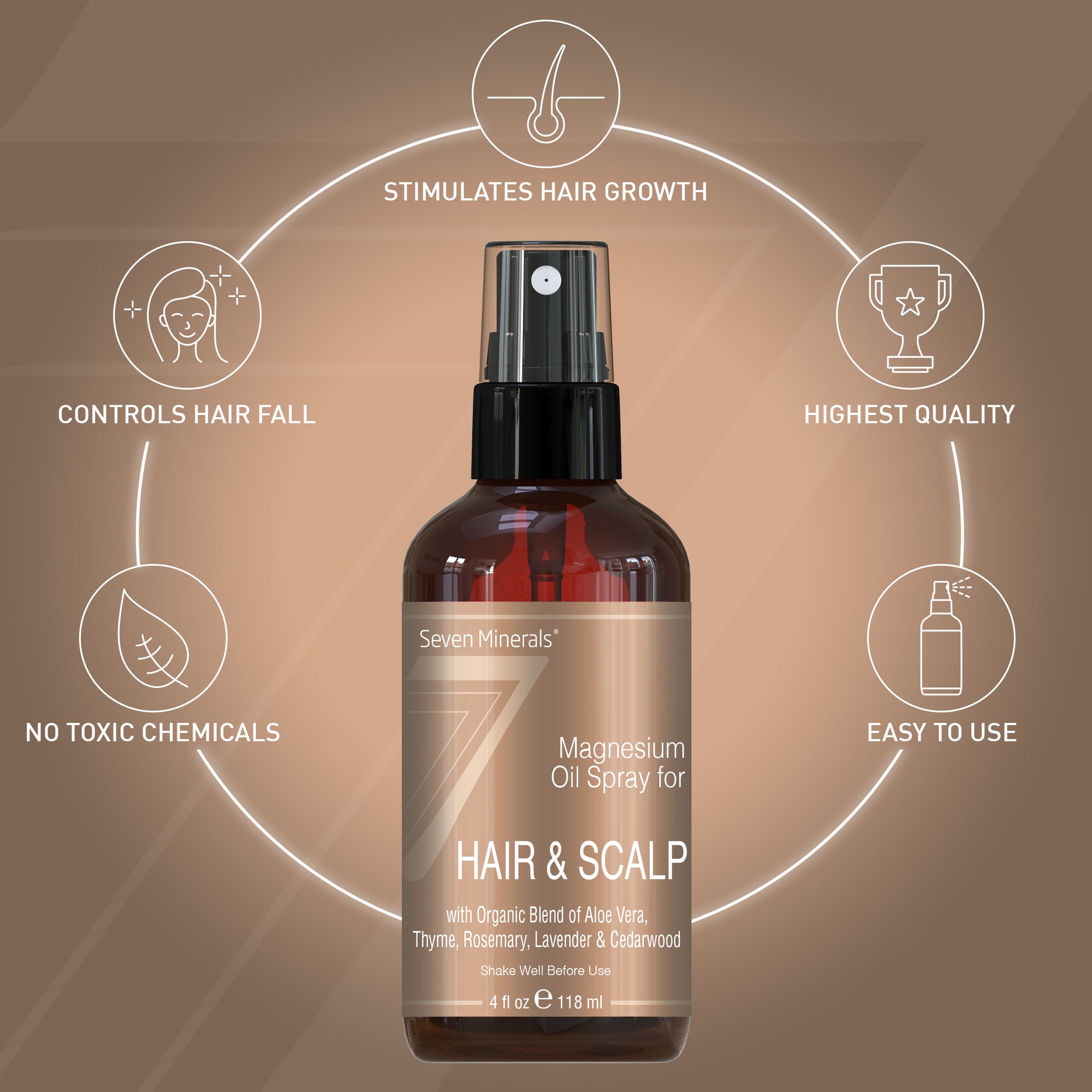 Anti-Hair Loss Magnesium Spray, 4 Oz EAN: 5060339717852