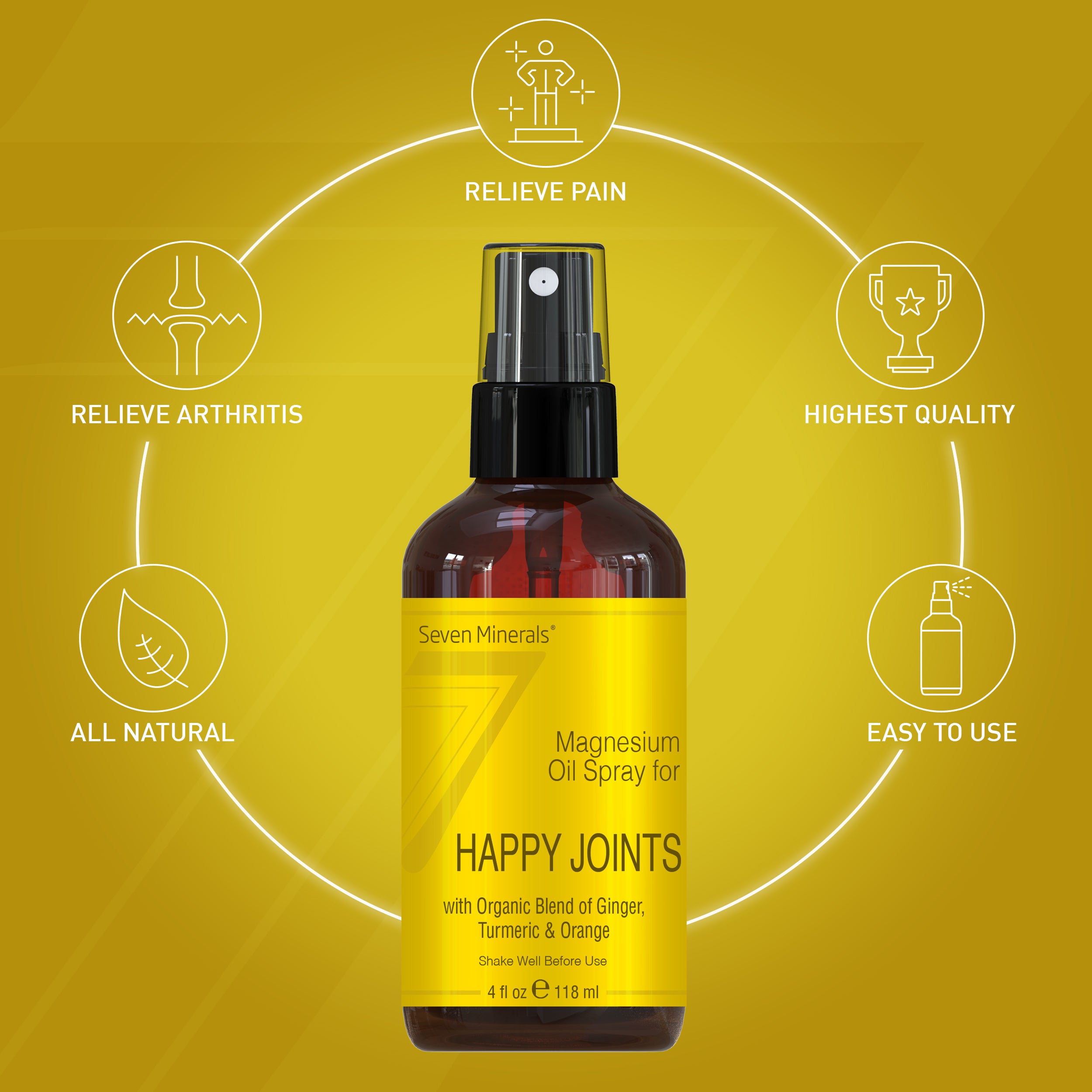 Magnesium Arthritis & Joint Pain Relief Spray 4oz