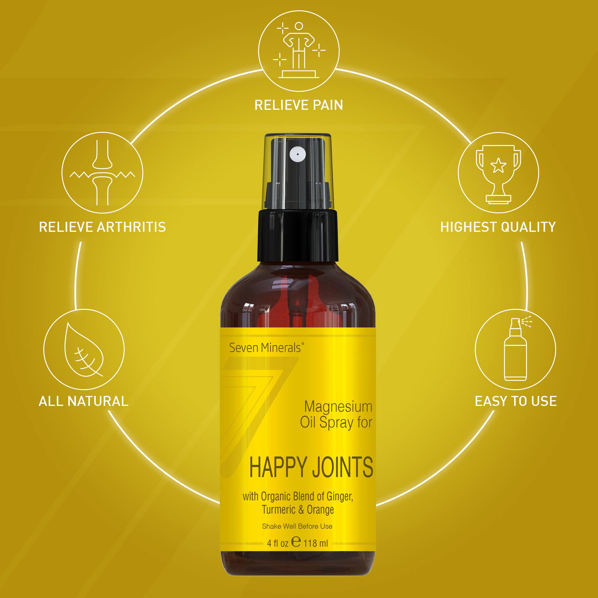 Magnesium Arthritis & Joint Pain Relief Spray 4oz