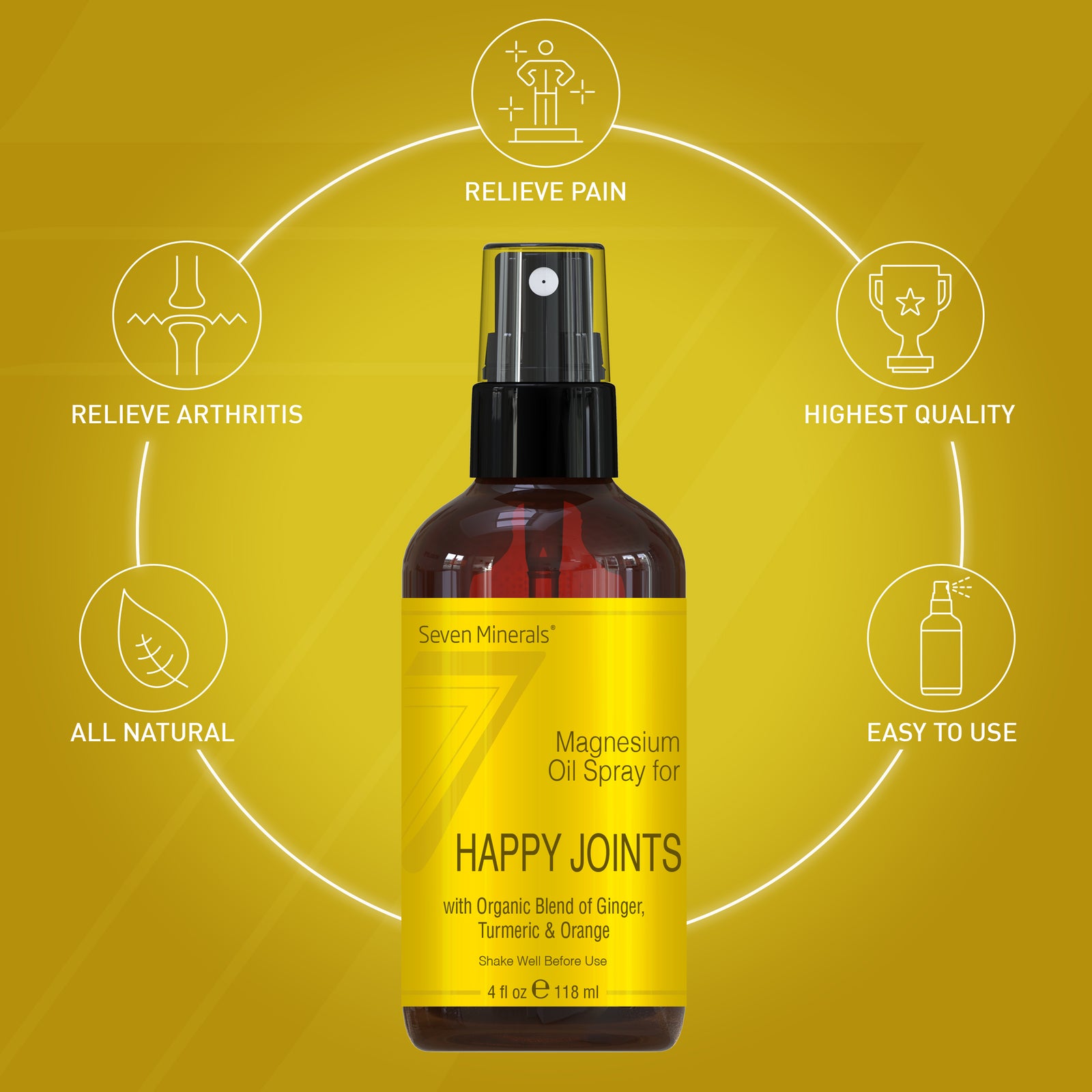 Magnesium Arthritis & Joint Pain Relief Spray 4oz