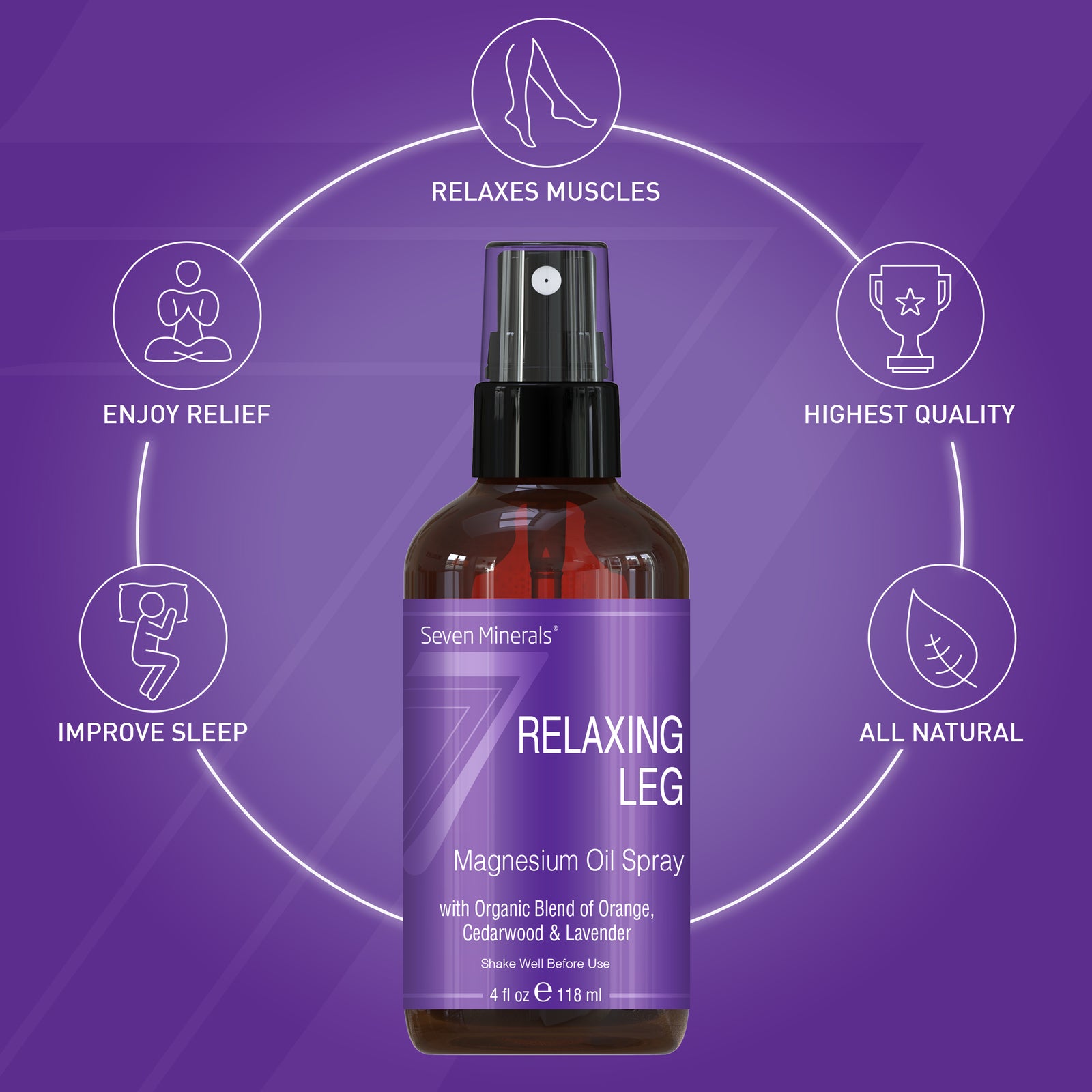 Restless Legs Magnesium Spray, 4 Oz