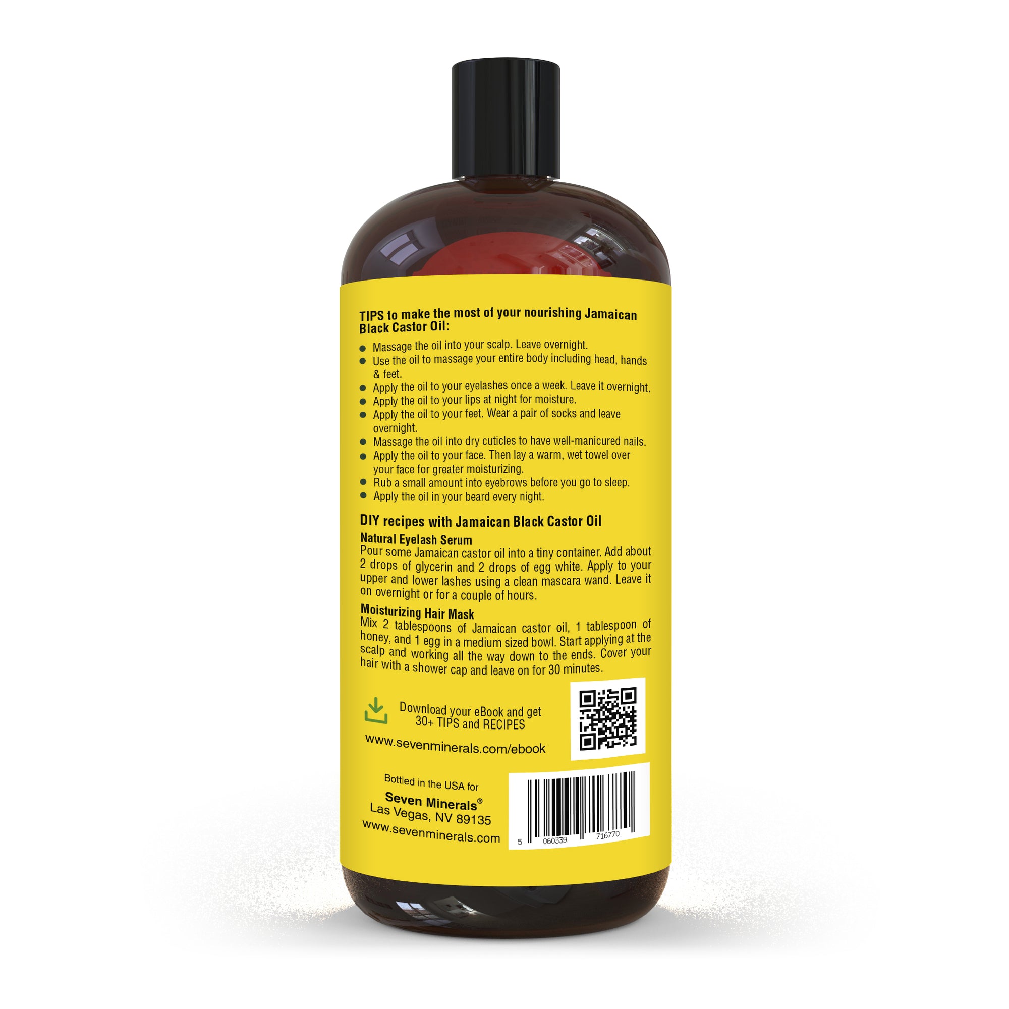 Pure Jamaican Black Castor Oil (Shipping Within USA only)