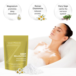 New DEEP RELAXATION Magnesium Chloride Flakes 3lb/1.36kg