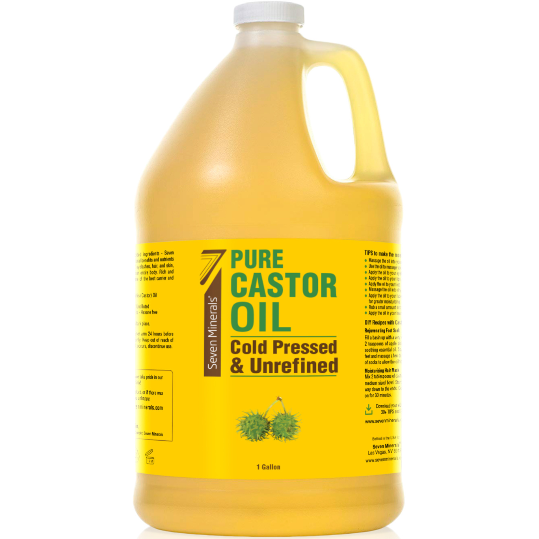Cold Pressed Castor Oil (Shipping Within USA only) - Seven Minerals Cold Pressed Castor Oil (Shipping Within USA only) - Seven Minerals