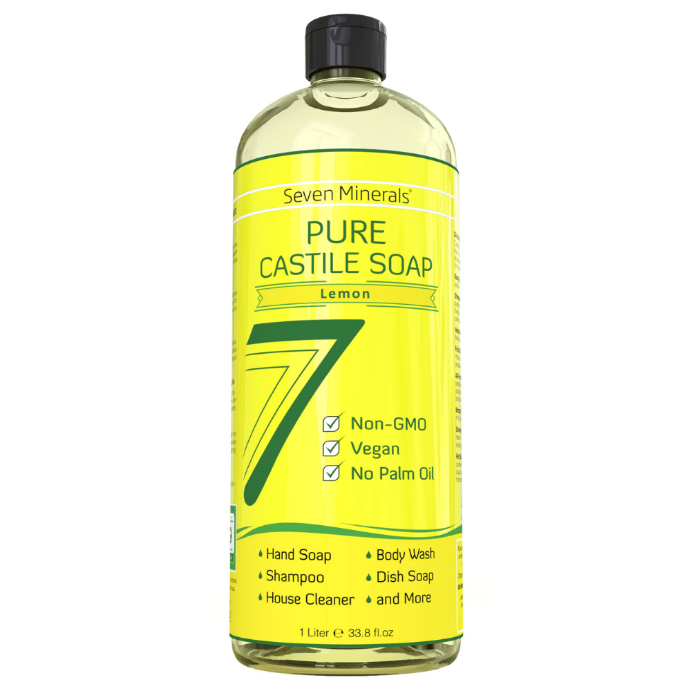 pure castile soap lemon front