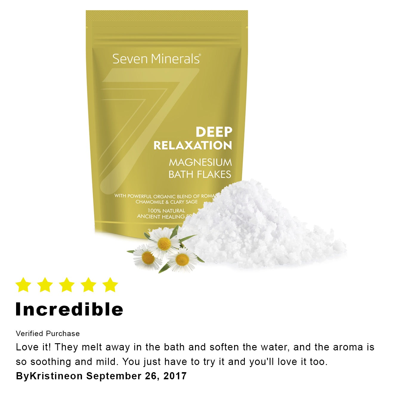 New DEEP RELAXATION Magnesium Chloride Flakes 3lb/1.36kg