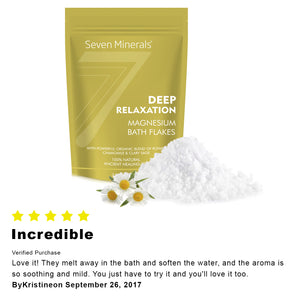 New DEEP RELAXATION Magnesium Chloride Flakes 3lb/1.36kg